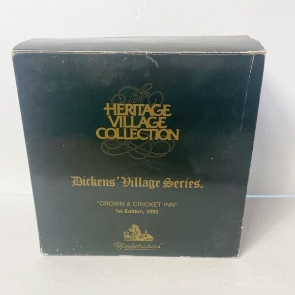 Charles Dickens Village Series Crown & Cricket Inn First Edtn 1992 Department 56 - Picture 12 of 12